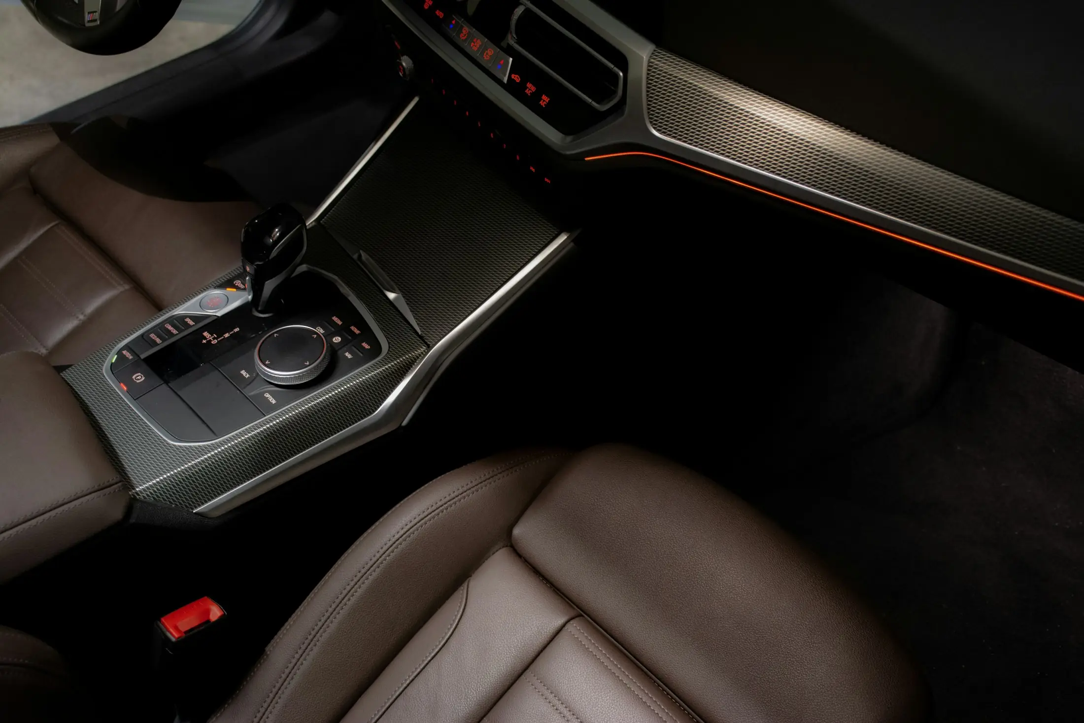 Clean leather interior after a detail